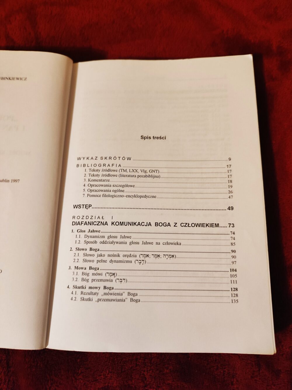 Ks. Henryk Witczyk, "'Pokorny wołał, i Pan go wysłuchał' (Ps 34, 7a). Model komunikacji diafanicznej w Psalmach" [1997] - obrazek 2
