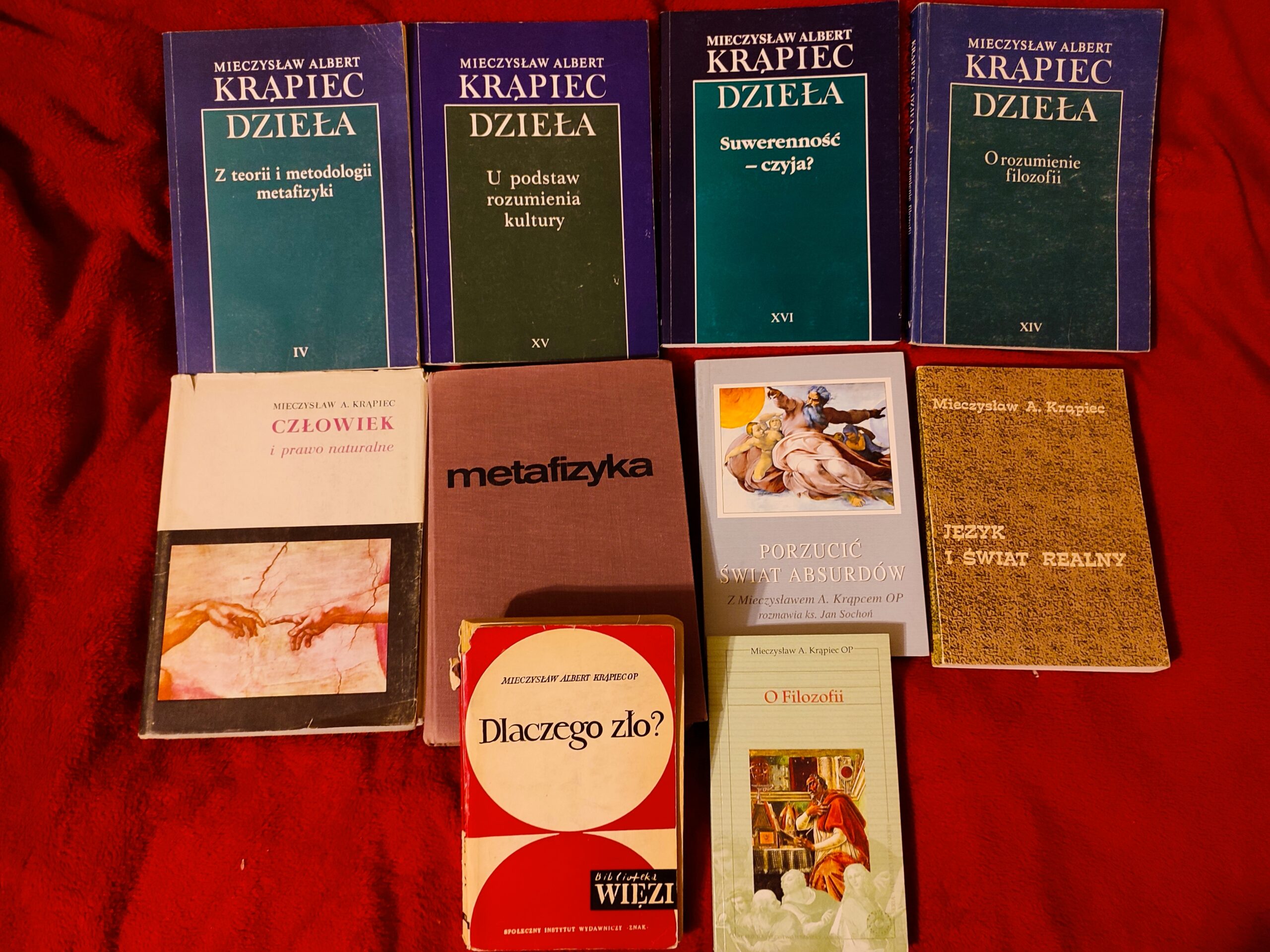 Zestaw książek o. prof. Mieczysława A. Krąpca