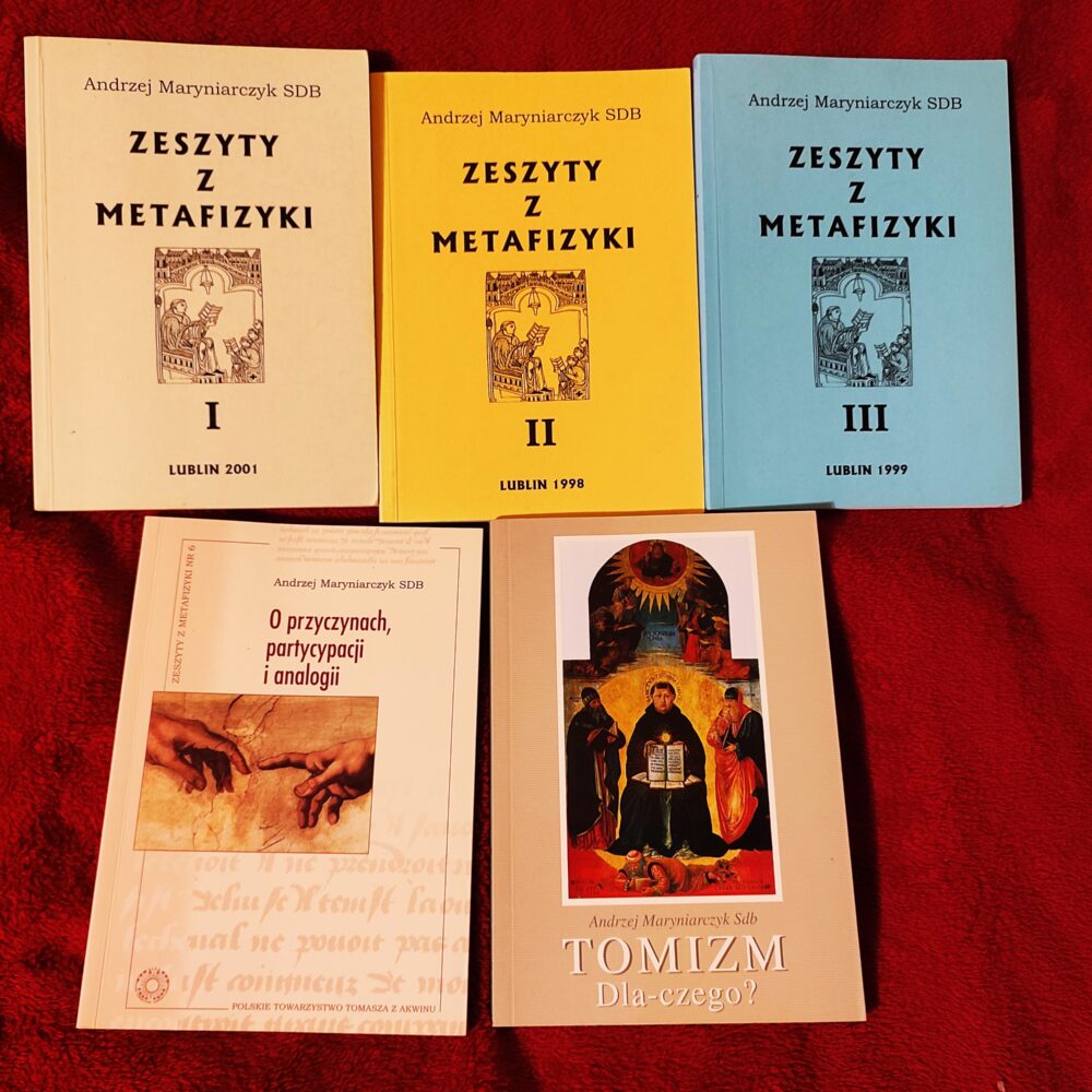Zestaw książek ks. prof. Andrzeja Maryniarczyka SDB