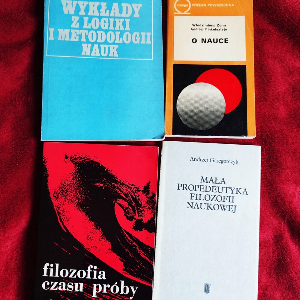 Zestaw książek o nauce i z filozofii nauki