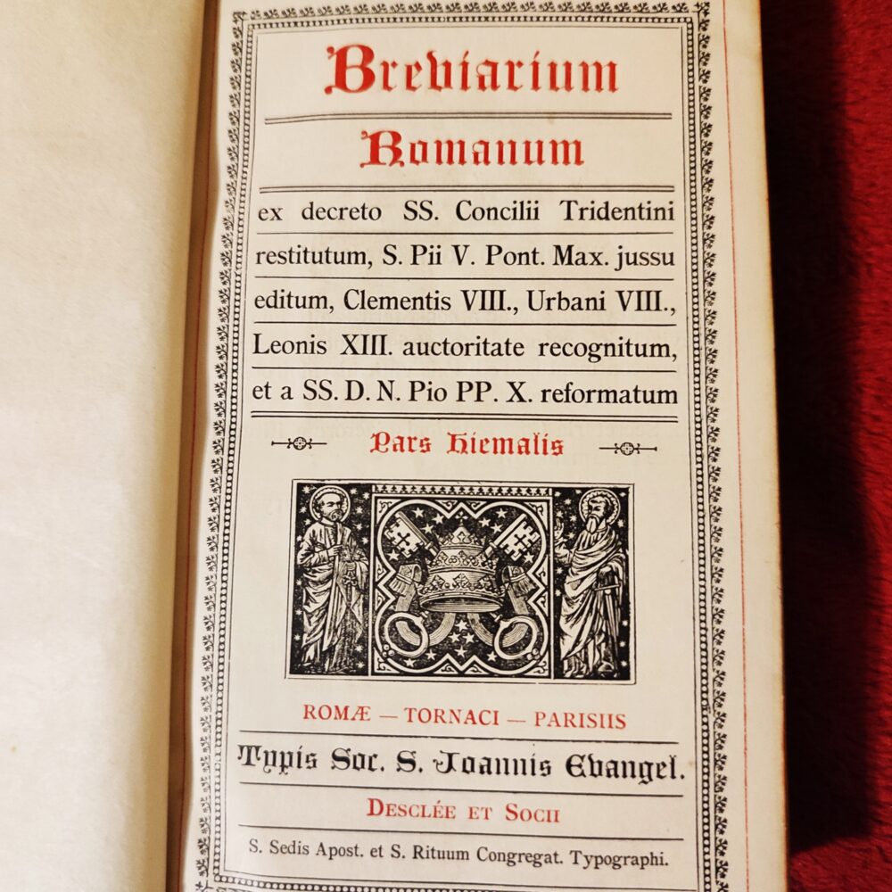 Breviarium Romanum ex Decreto Ss. Concilii Tridentini (...) (Pars Hiemalis) [1913]