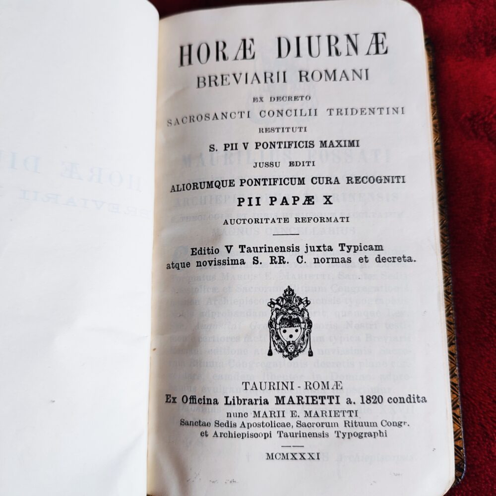Horae Diurnae Breviarii Romani [1931] + futerał
