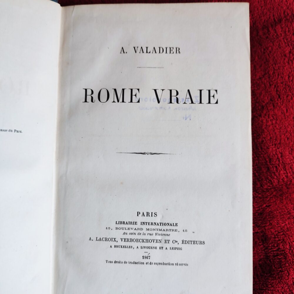 A. Valandier, "Romae vraie" ("Prawdziwy Rzym") [1867]