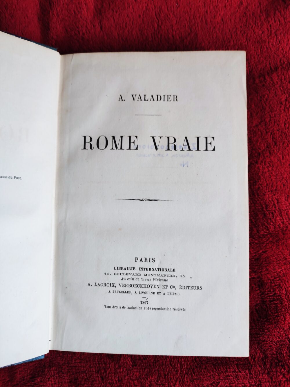 A. Valandier, "Romae vraie" ("Prawdziwy Rzym") [1867]