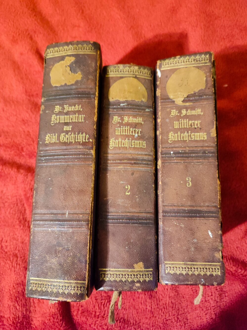 Dr. Friedrich J. Knecht, "Praktischer Kommentar zur Biblischen Geschichte" [1888] + Jacob Schmitt, "Erklarung des mittleren Deharbeschen Katechismus" (2 t.) [1889] - obrazek 2
