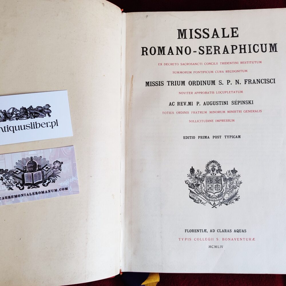 Missale Romano-Seraphicum [1954]