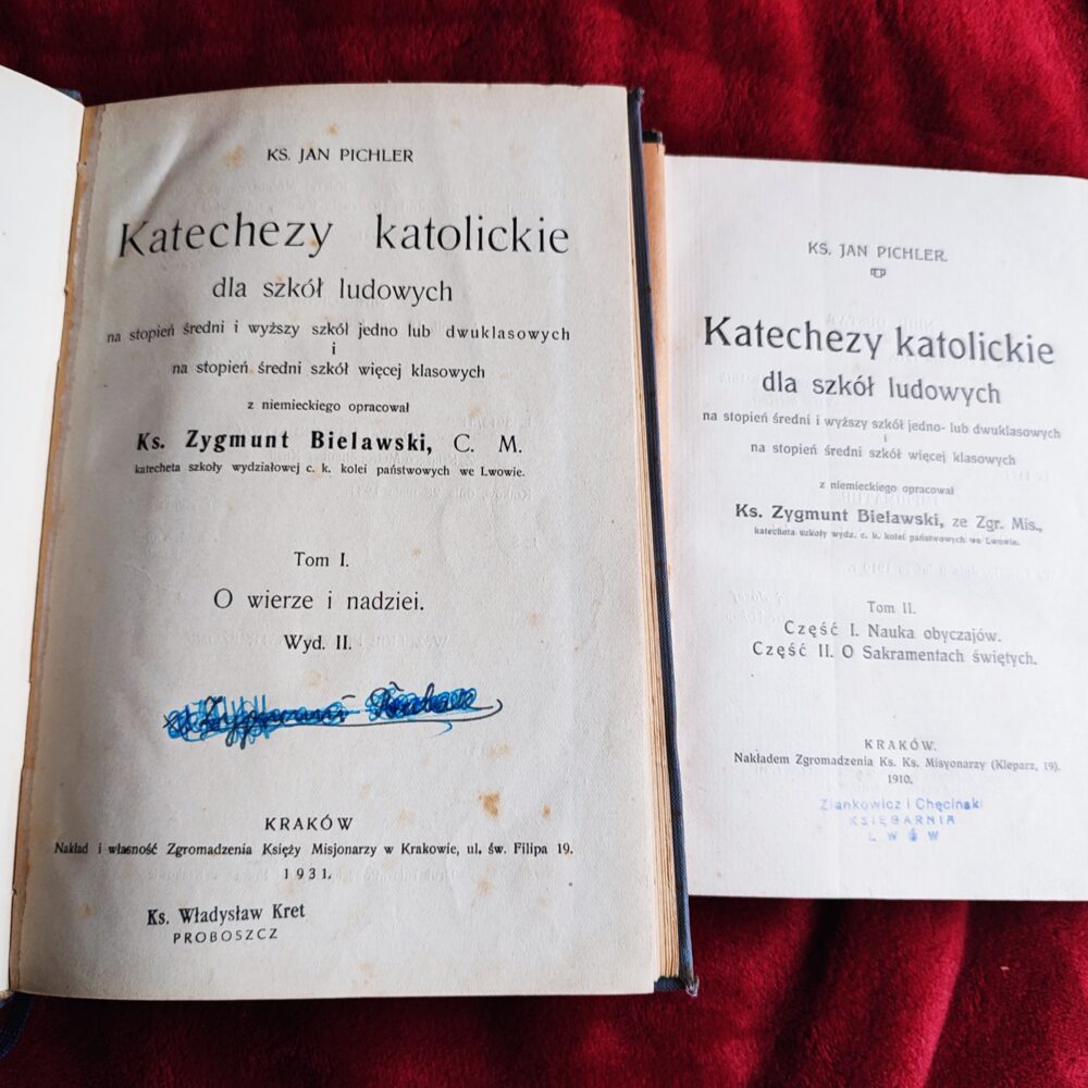 Ks. Jan Pichler, "Katechezy katolickie dla szkół ludowych" (2 t.) [1910/1931]