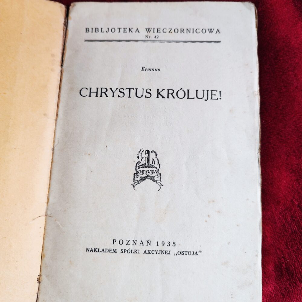 Eremus, "Chrystus króluje!" [1935]