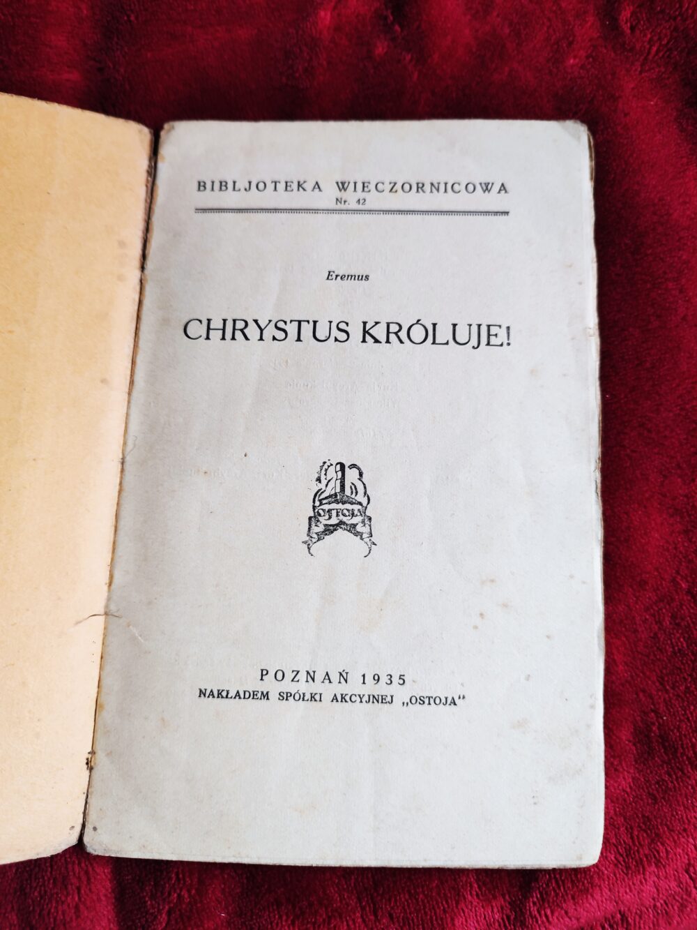 Eremus, "Chrystus króluje!" [1935]
