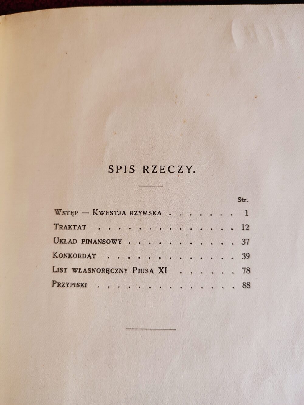 X. Dr. Jan Wiślicki, "Umowy Lateraneńskie. Tekst włoski, przekład polski, list Piusa XI do Kardynała Gasparri'ego, wstęp i przypiski" [1930] - obrazek 2