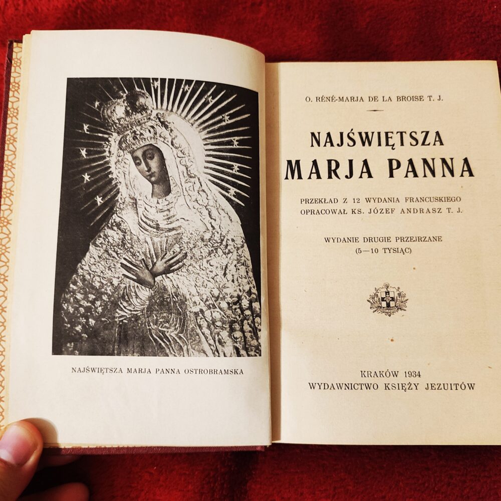O. Réné-Marja de la Broise T. J., "Najświętsza Marja Panna" [1934]