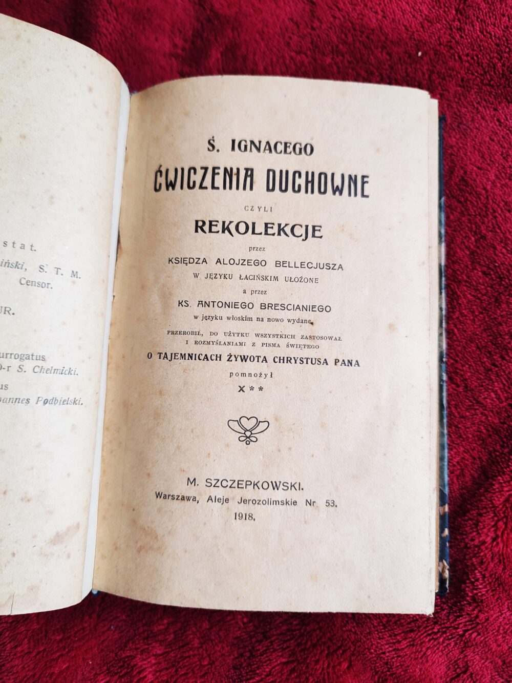 Ś. Ignacego ćwiczenia duchowne czyli rekolekcje [1918]