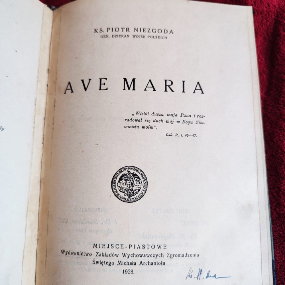 Ks. Piotr Niezgoda, "Ave Maria" [1928]