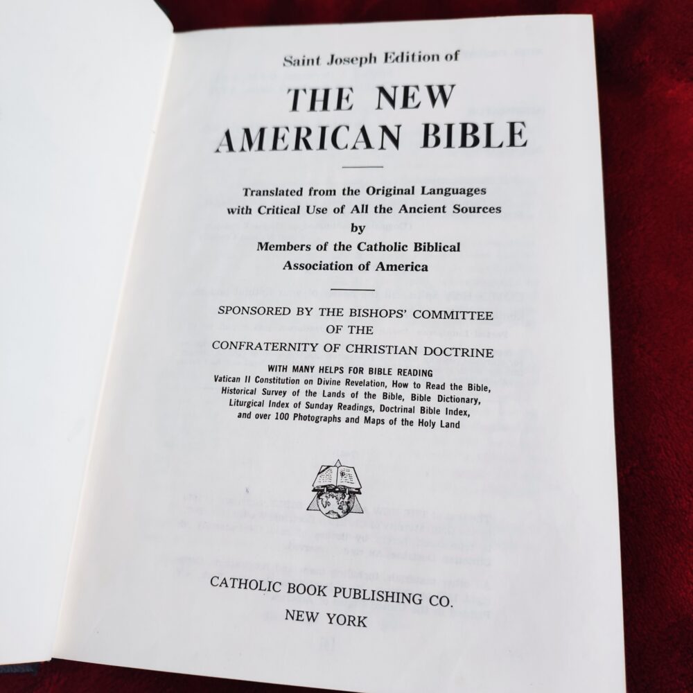 Saint Joseph Edition of the New American Bible [1970]