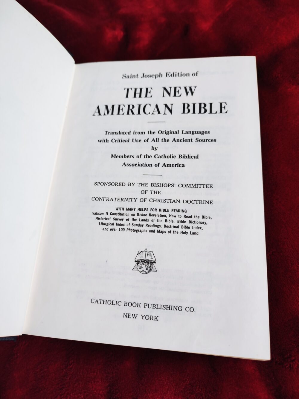Saint Joseph Edition of the New American Bible [1970]