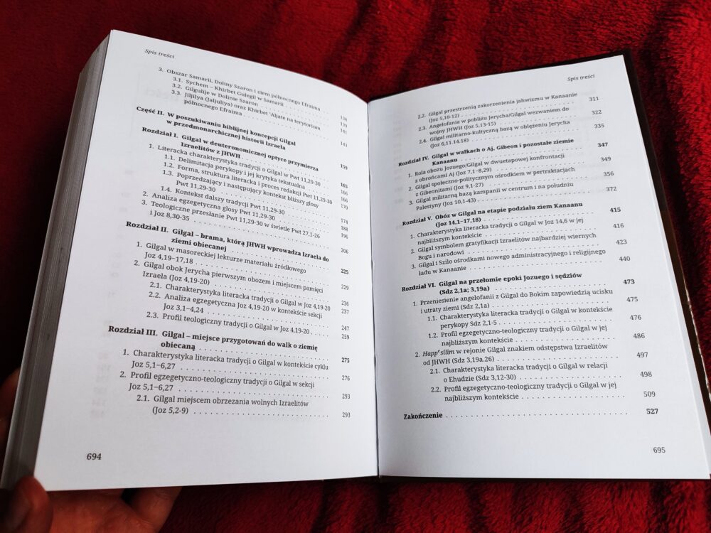 Ks. Dariusz Dziadosz, "GILGAL. Biblia – Archeologia – Teologia. Studium historyczno-krytyczne deuteronomi(sty)cznych tradycji o podboju Kanaanu" [2022] - obrazek 3