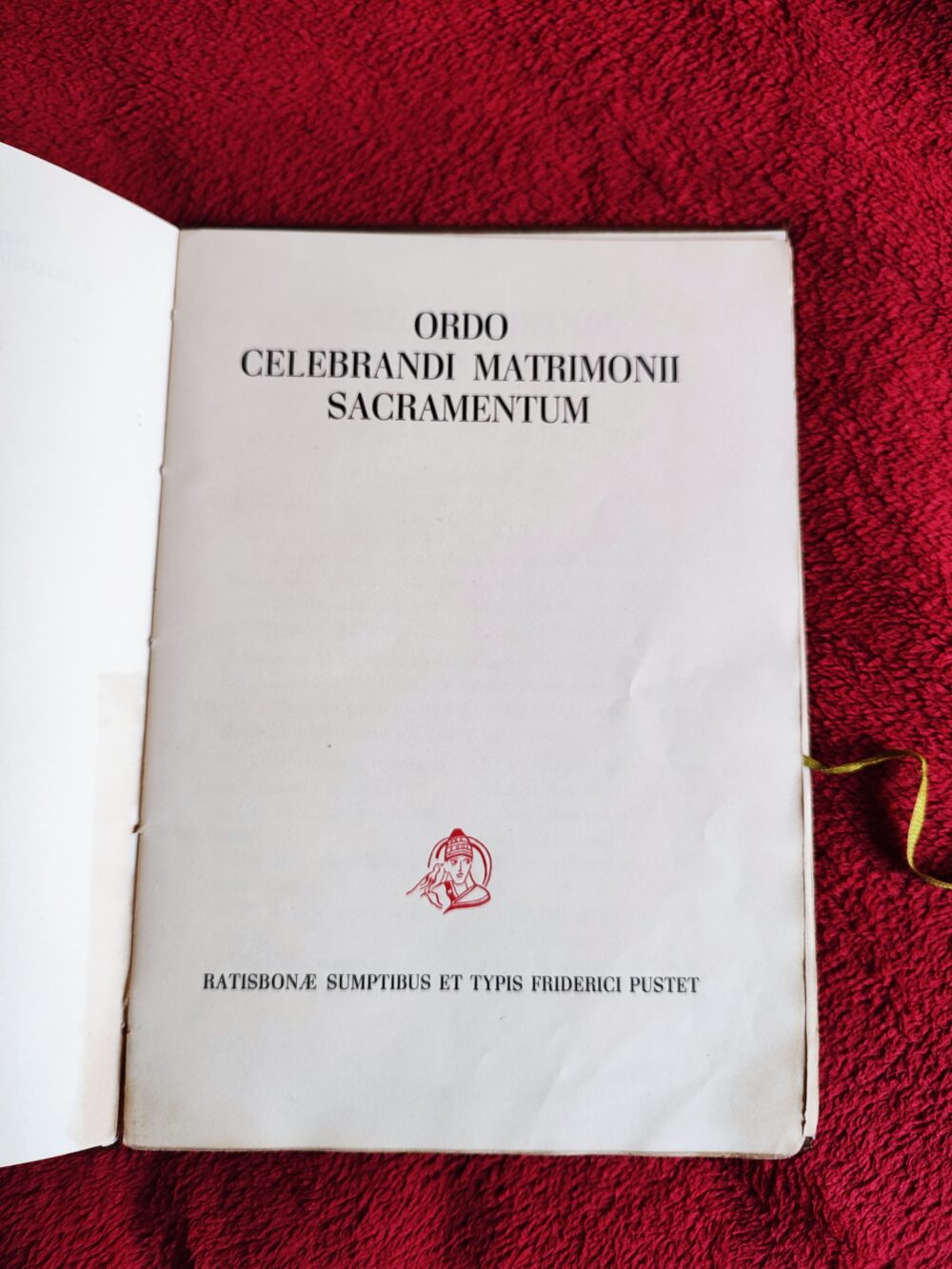 Ordo celebrandi Matrimonii Sacramentum [1951]