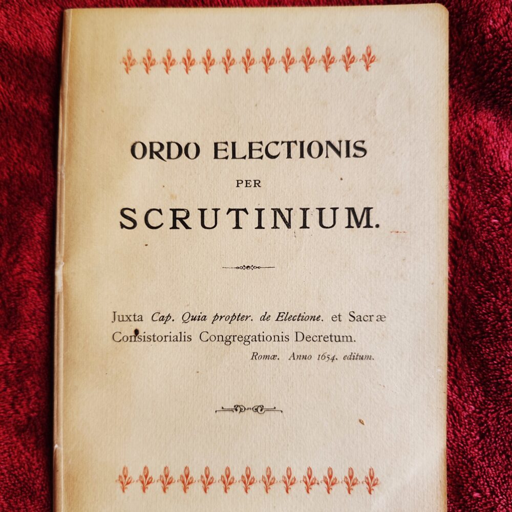 Ordo electionis per scrutinium [1654]