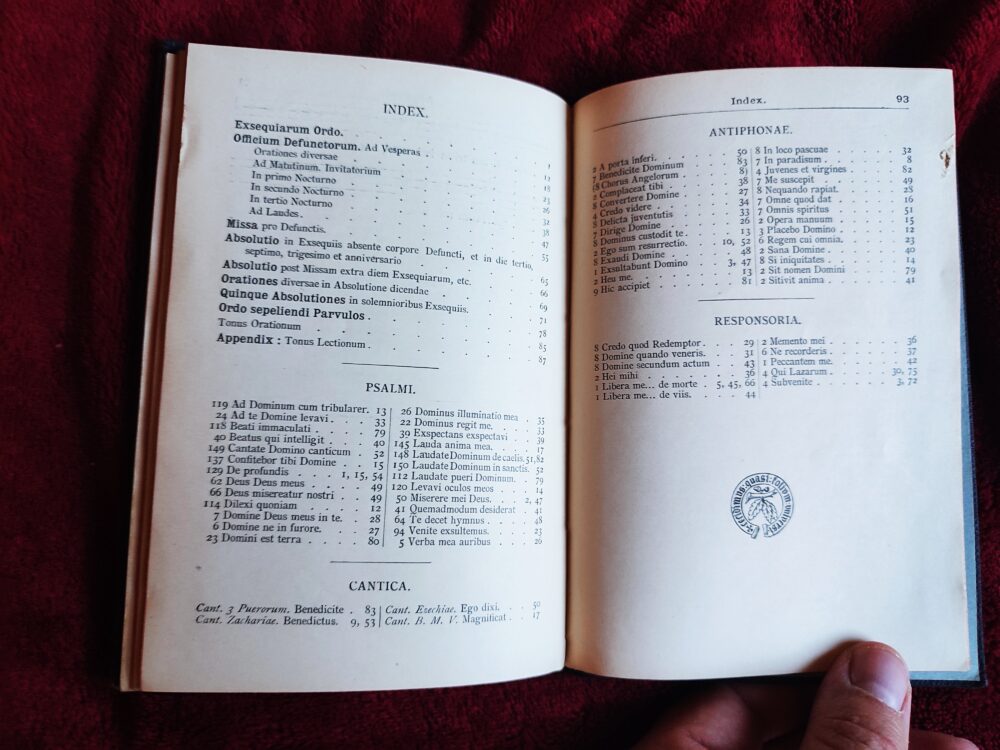 Officium pro defunctis cum Missa et absolutione nec non exsequiarum ordine cum cantu restituto jussu SS. D. N. Pii Papae X [1910] - obrazek 3