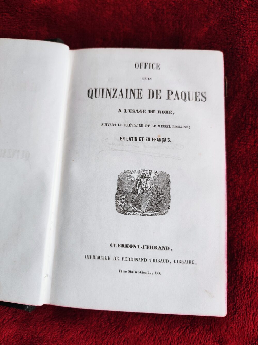 Offices de la quinzaine de Paques à l'usage de Rome (Officium Hebdomadae Sanctae) [c. 1888]