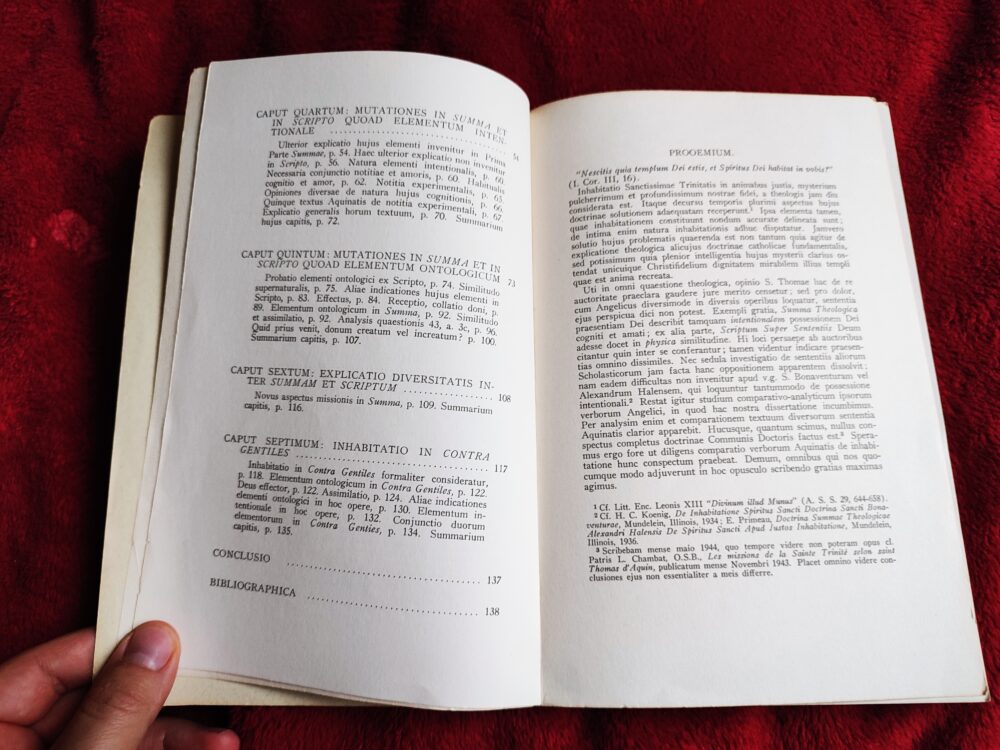 Thomas J. Fitzgerald, "De inhabitatione Spiritus Sancti doctrina s. Thomae Aquinatis" [1949] - obrazek 3