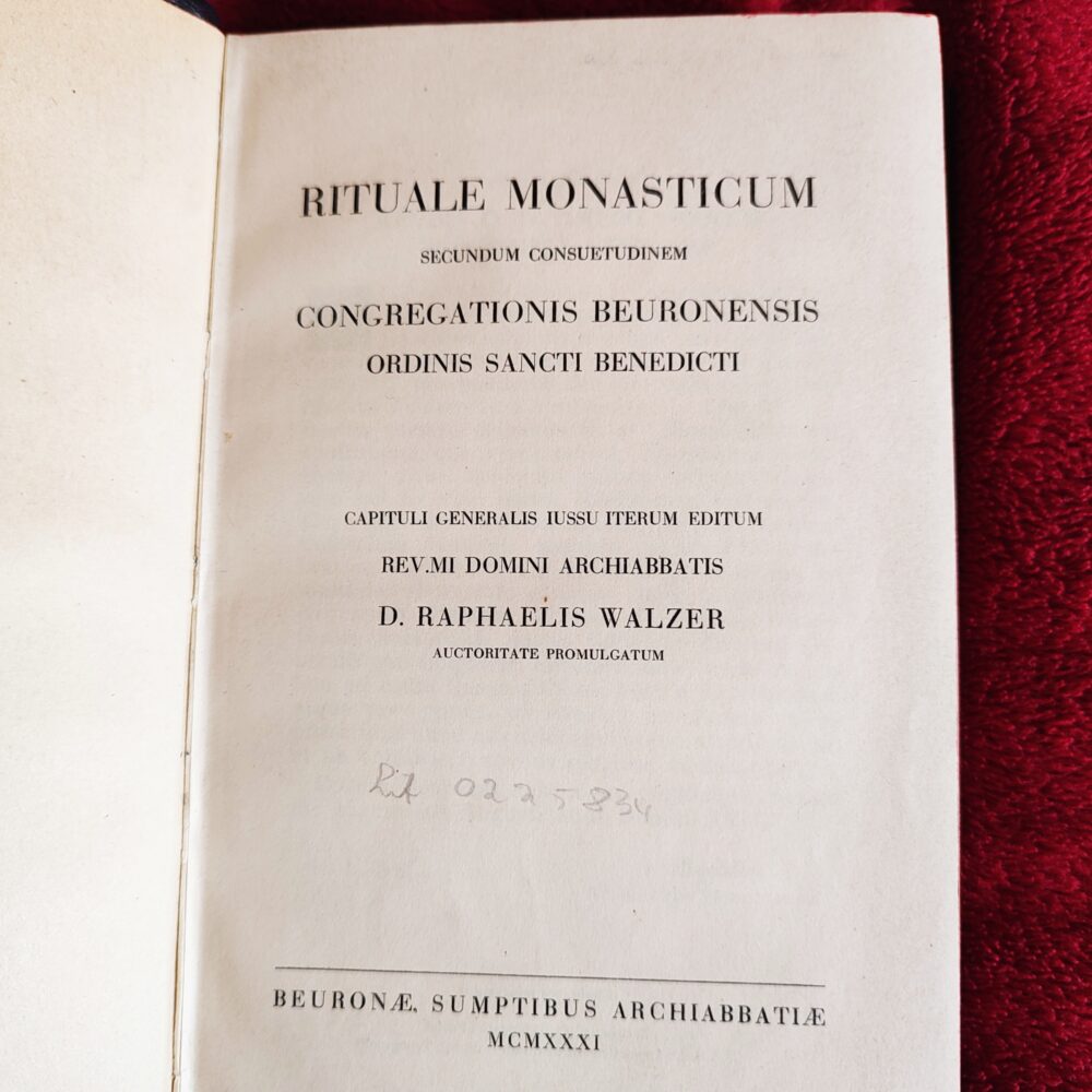 Rituale Monasticum [1931] (2)