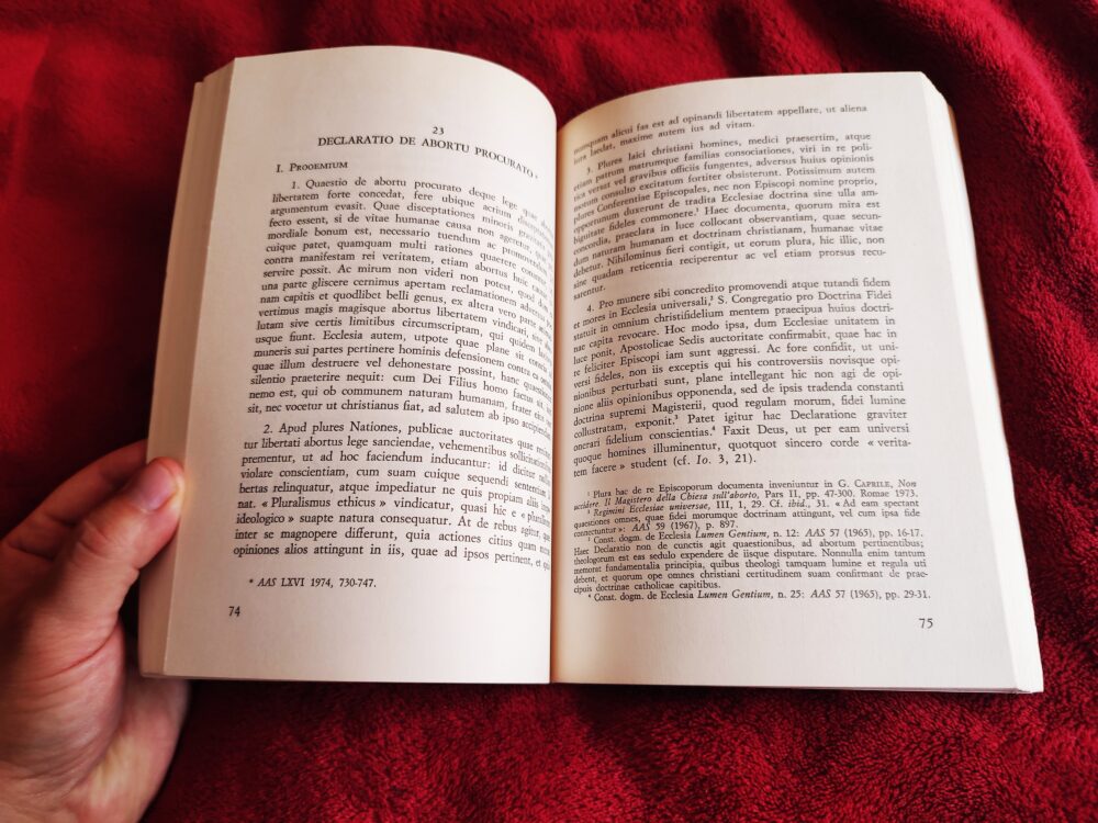 Congregatio pro Doctrina Fidei, "Documenta inde a Concilio Vaticano secundo Expleto edita 1966-1985" [1985] - obrazek 2