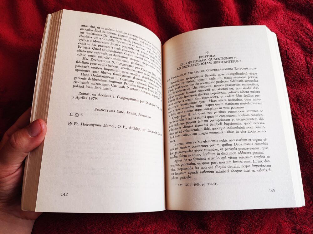Congregatio pro Doctrina Fidei, "Documenta inde a Concilio Vaticano secundo Expleto edita 1966-1985" [1985] - obrazek 3