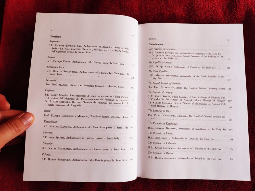 Relazioni internazionali giuridiche bilaterali tra la santa Sede e gli Stati: esperienze e prospettive. International bilateral Legal relations between the holy See and States: Experiences and Perspectives [2003] - obrazek 3
