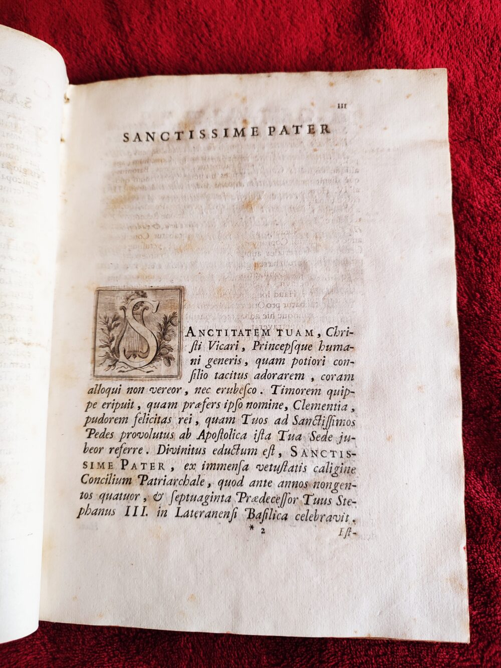 Cajetanus Cennus, "Concilium Lateranense Stephani III a. DCCLXIX" [1735] [STARODRUK] - obrazek 3