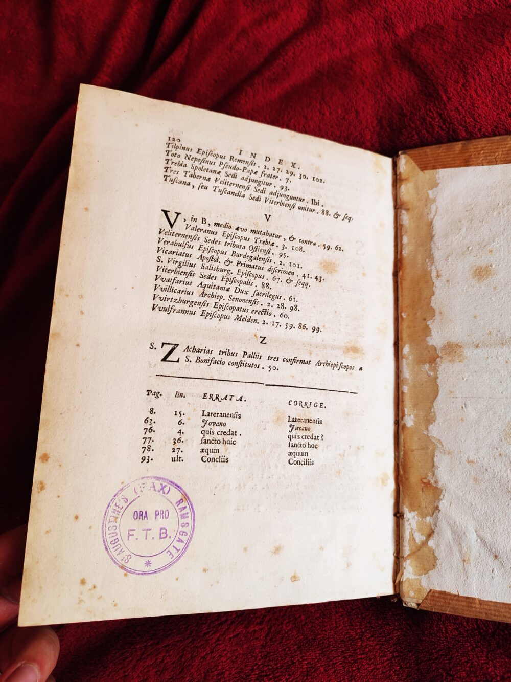 Cajetanus Cennus, "Concilium Lateranense Stephani III a. DCCLXIX" [1735] [STARODRUK] - obrazek 5