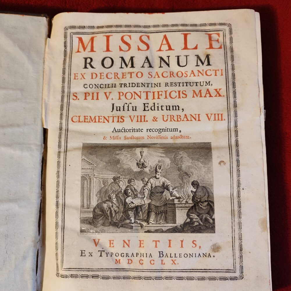 Missale Romanum ex decreto Sacrosancti Concilii Tridentini restitutum (...) [1760] [STARODRUK]