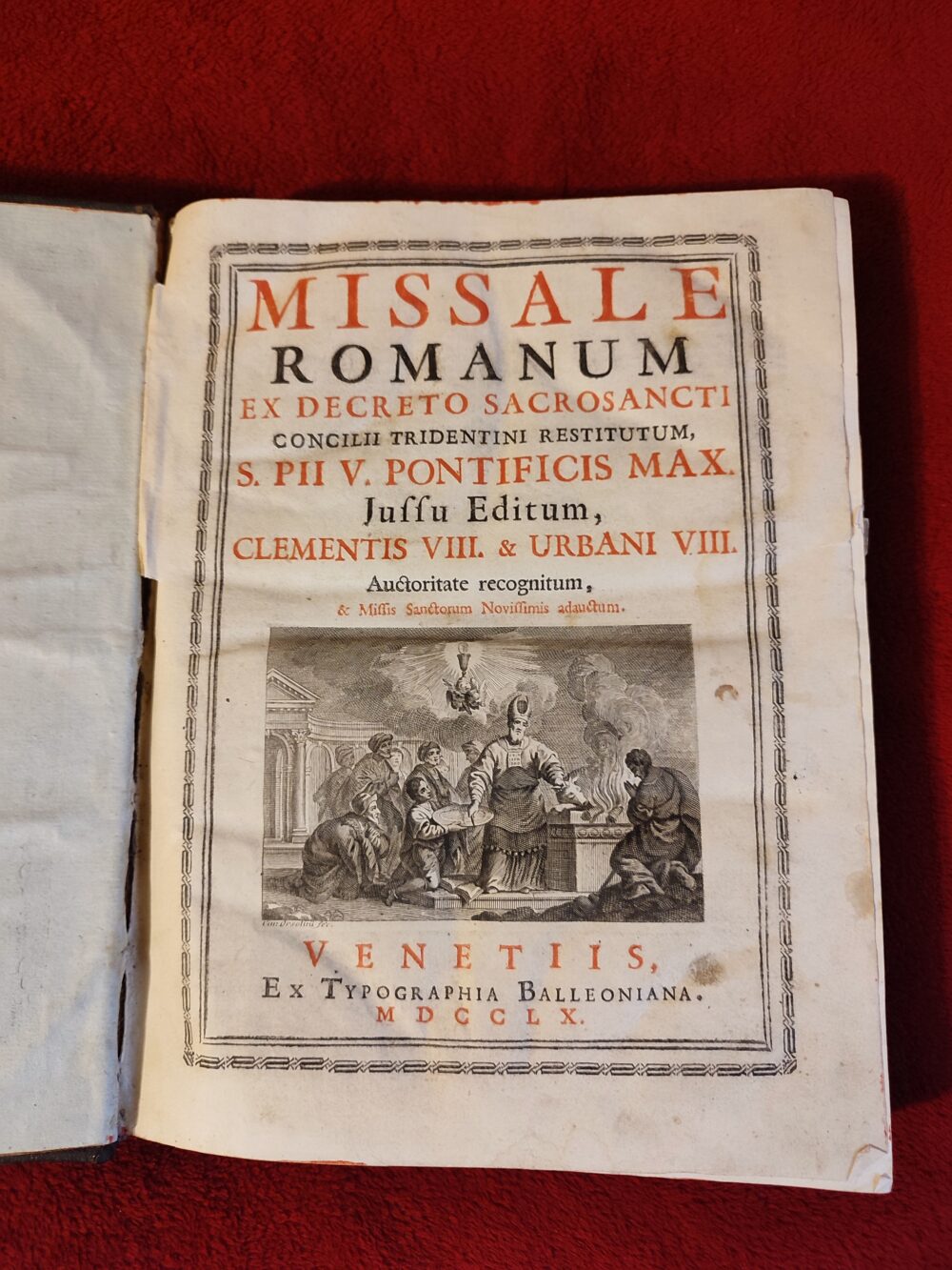 Missale Romanum ex decreto Sacrosancti Concilii Tridentini restitutum (...) [1760] [STARODRUK]