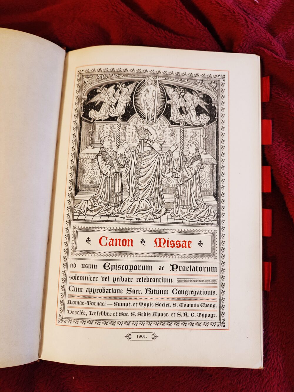 Canon Missae ad usum Episcoporum ac Praelatorum solemniter vel private celebrantium [1901]
