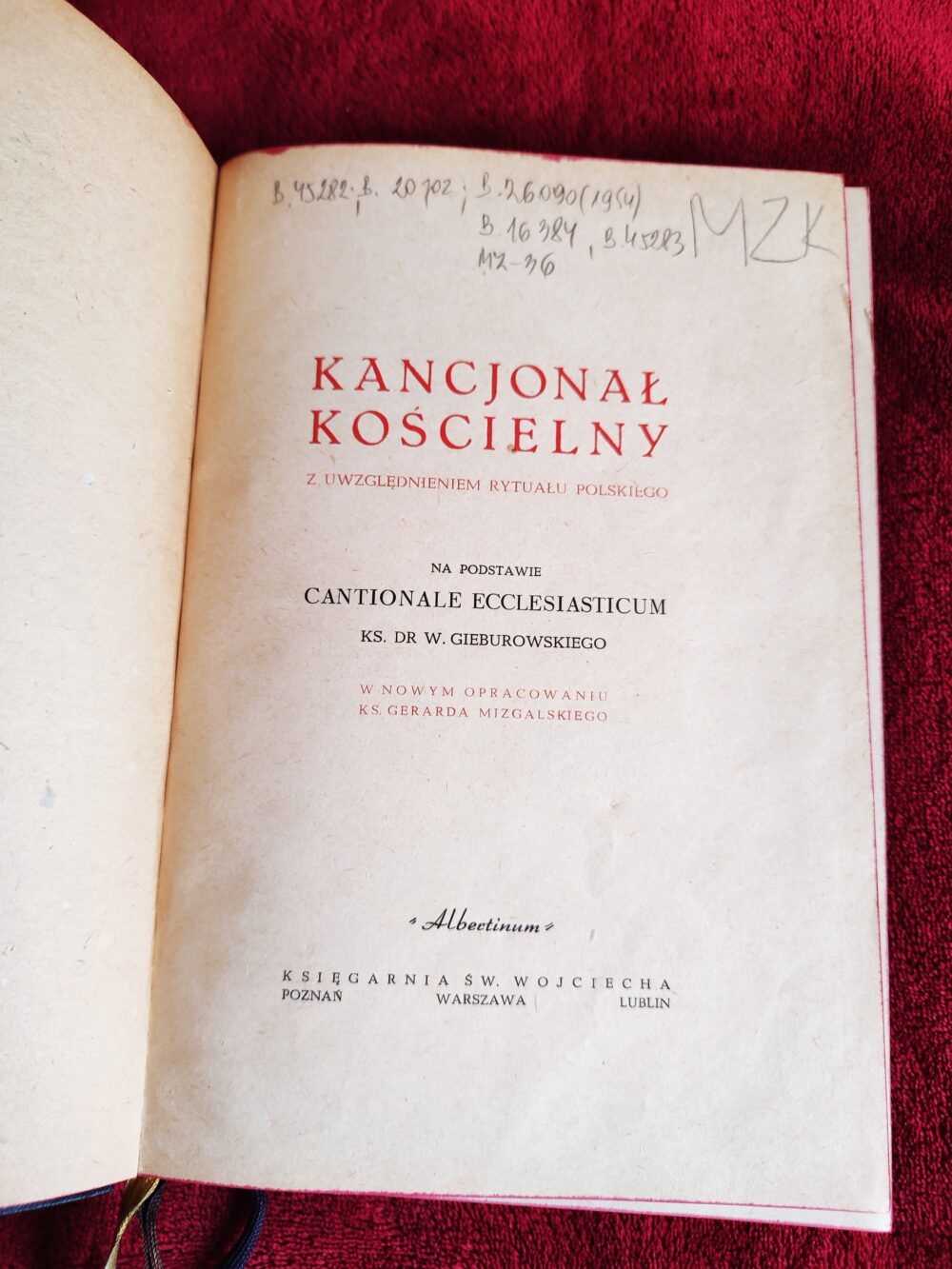 Ks. Gerard Mizgalski, "Kancjonał Kościelny z uwzględnieniem Rytuału Polskiego" [1952] (3)