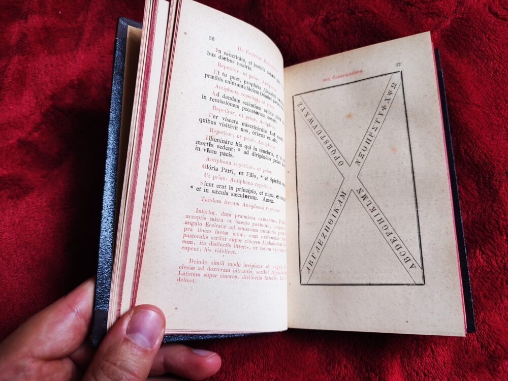 Ritus consecrationis ecclesiae et altarium, benedictionis et impositionis primarii lapidis pro eclesia aedificanda et benedictionis signi vel campanae juxta Pontificale Romanum [1876] - obrazek 3