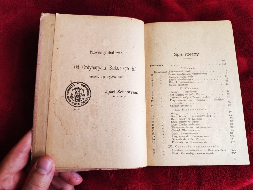 Ks. Henryk Stieglitz, ks. dr. Wojciech Galant, "Szczegółowo rozwinięte katechezy o środkach łaski" [1909] - obrazek 2