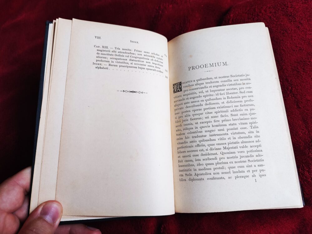 Nicolai Lancicii SI, "De mediis conservandi spiritus seu de mediis ad virtutes initio vitae spiritualis..." [1884] - obrazek 3