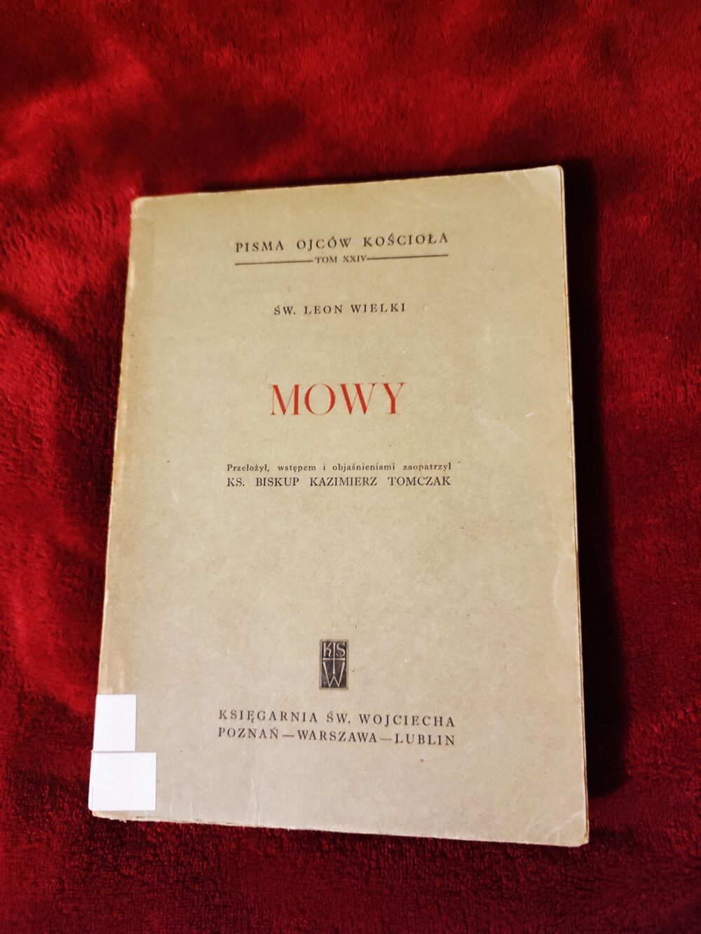 Św. Leon Wielki, "Mowy" [1958]