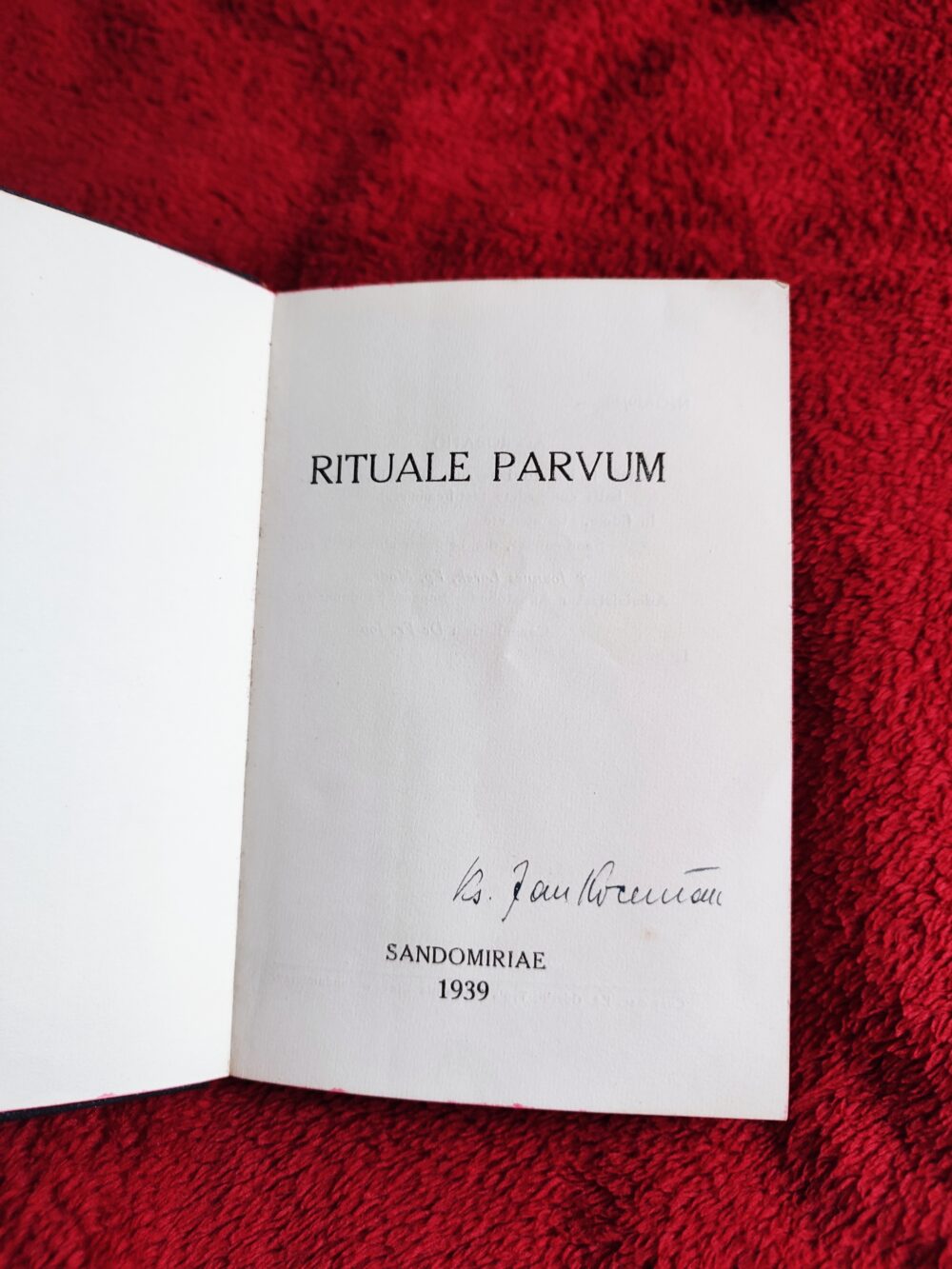 Rituale parvum [1939]