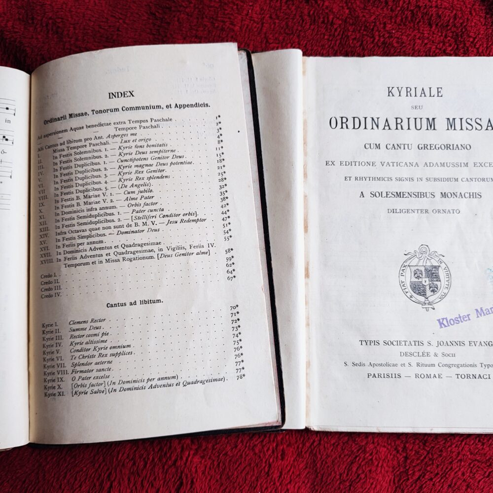 Kyriale seu Ordinarium Missae cum cantu gregoriano ex editione Vaticana (...) [1922]
