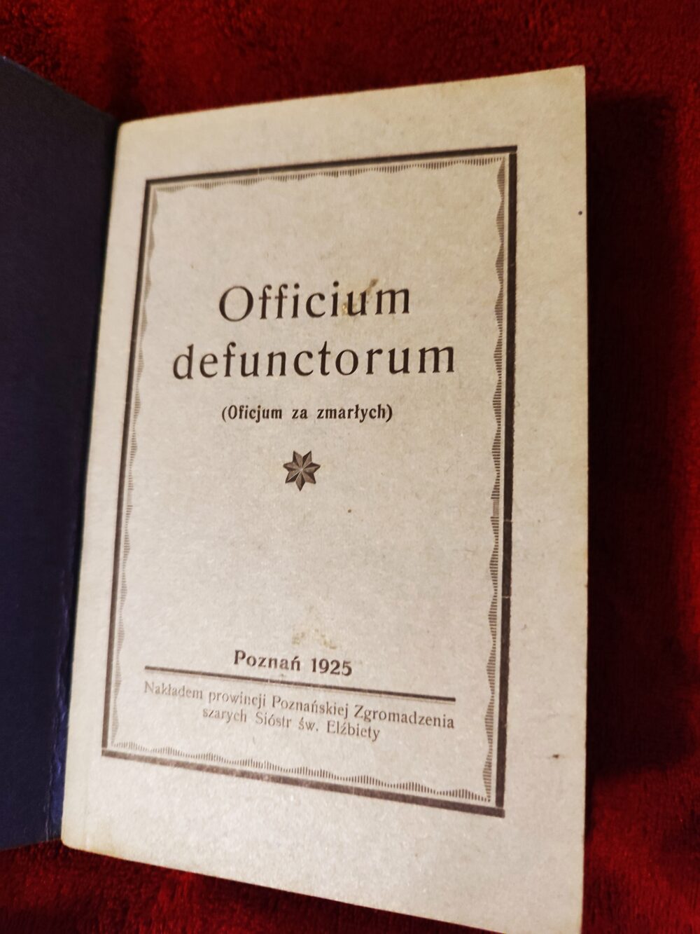 Officium defunctorum (Oficjum za zmarłych) [1925]