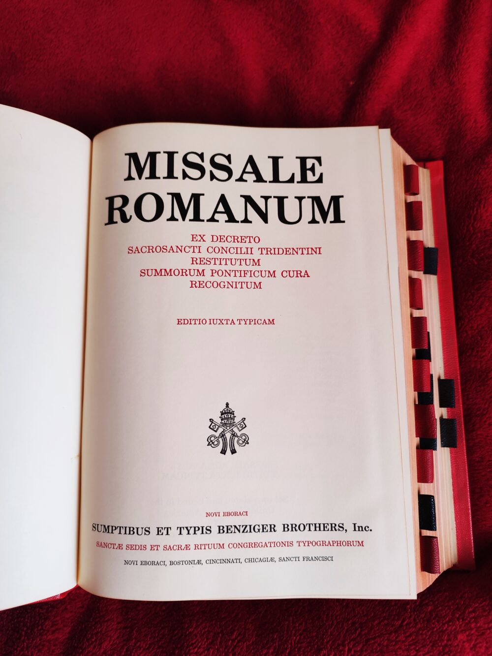 Missale Romanum ex decreto Sacrosancti Concilii Tridentini restitutum (...) [1962]