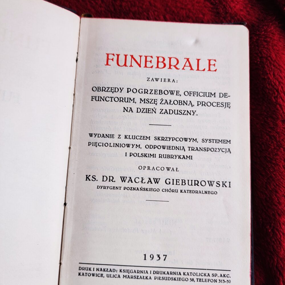 Ks. Dr. Wacław Gieburowski, "Funebrale" [1937] (2)