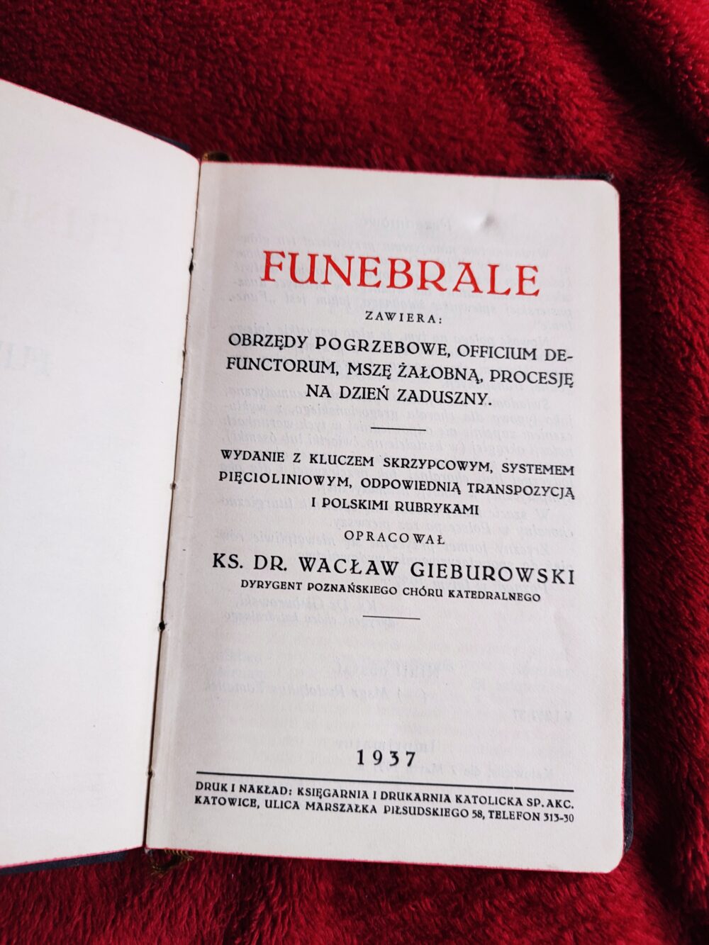 Ks. Dr. Wacław Gieburowski, "Funebrale" [1937] (2)