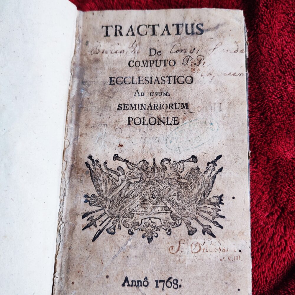 Tractatus de computo ecclesiastico ad usum seminariorum Poloniae [1768] (STARODRUK)