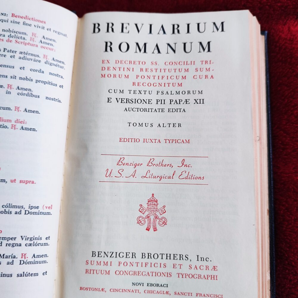 Breviarium Romanum ex Decreto Ss. Concilii Tridentini (...) (1 tom) [1961]