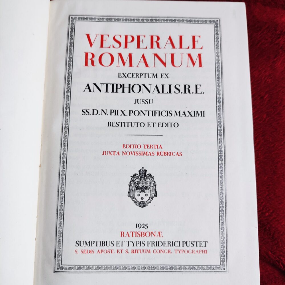 Vesperale Romanum [1925]