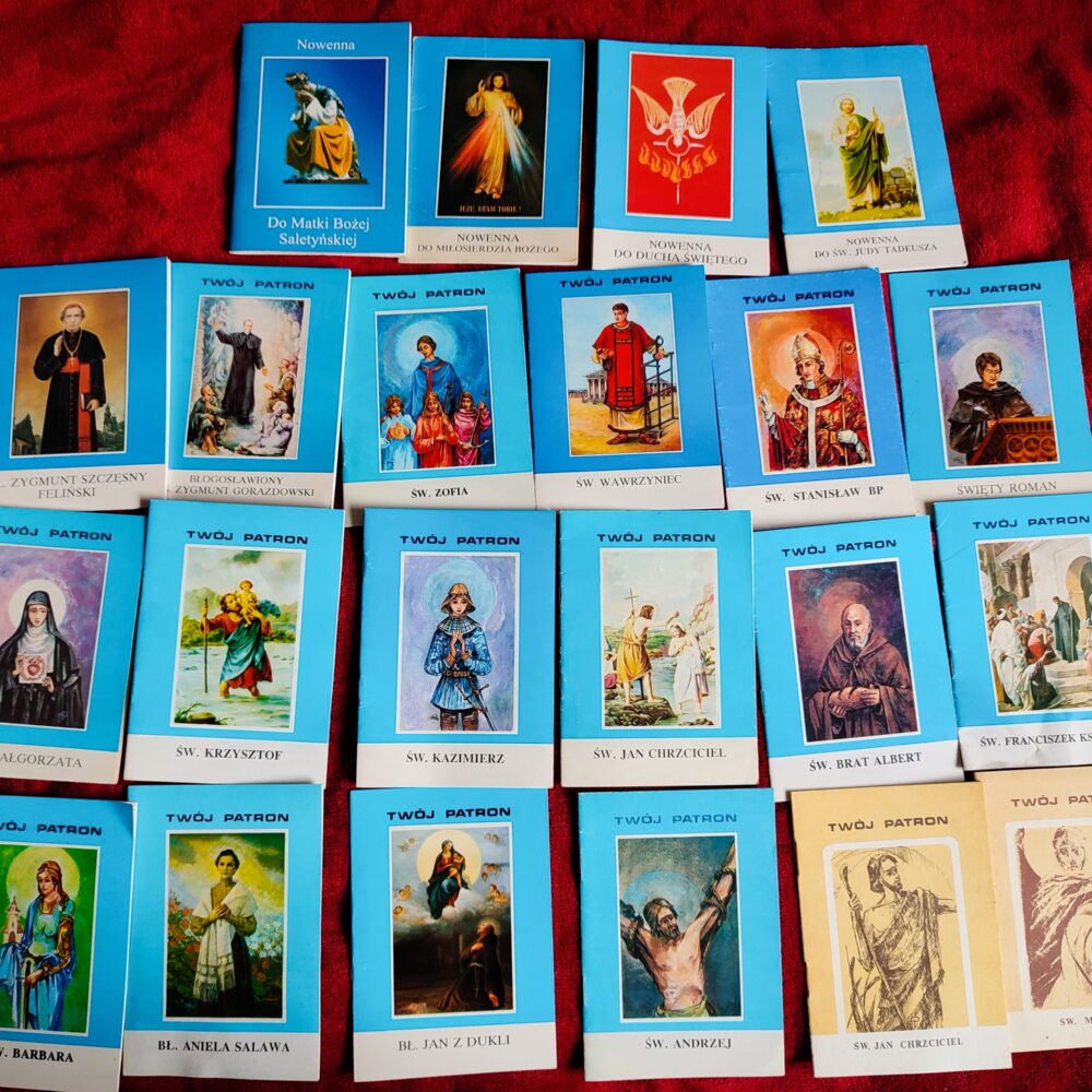 Zestaw 22 książeczek o świętych patronach i z nowennami