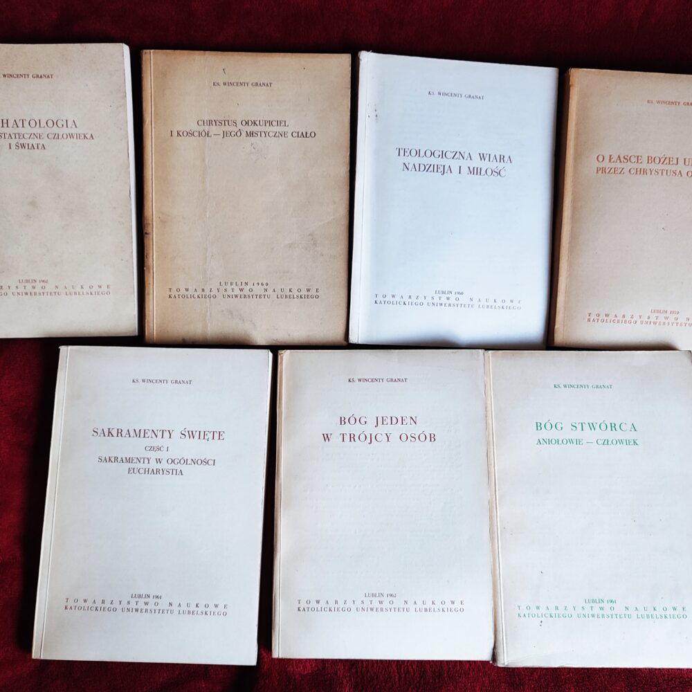 Zestaw podręczników teologii katolickiej ks. prof. Wincentego Granata [1959-1962]